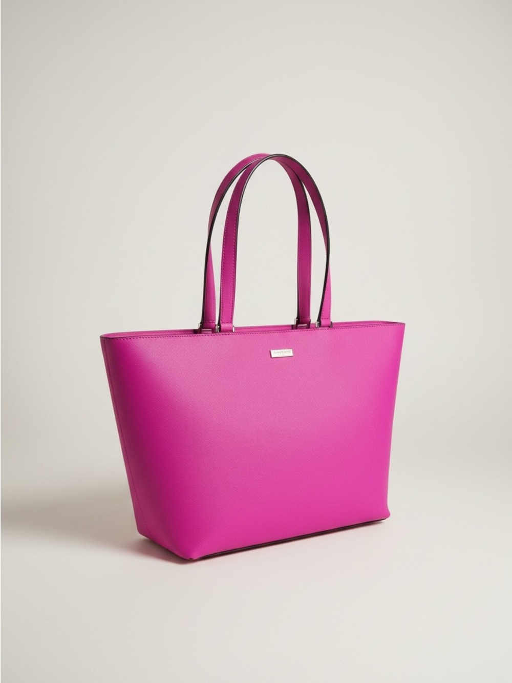 ✨ Kate Spade Hot Pink Saffiano Leather Tote Shoulder Bag EUC Barbiecore